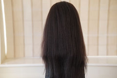 Kinky Straight Brazilian Virgin Glue less 5x5 HD Lace Wig (150% Density)