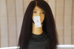Kinky Straight Brazilian Virgin Glue less 5x5 HD Lace Wig (150% Density)